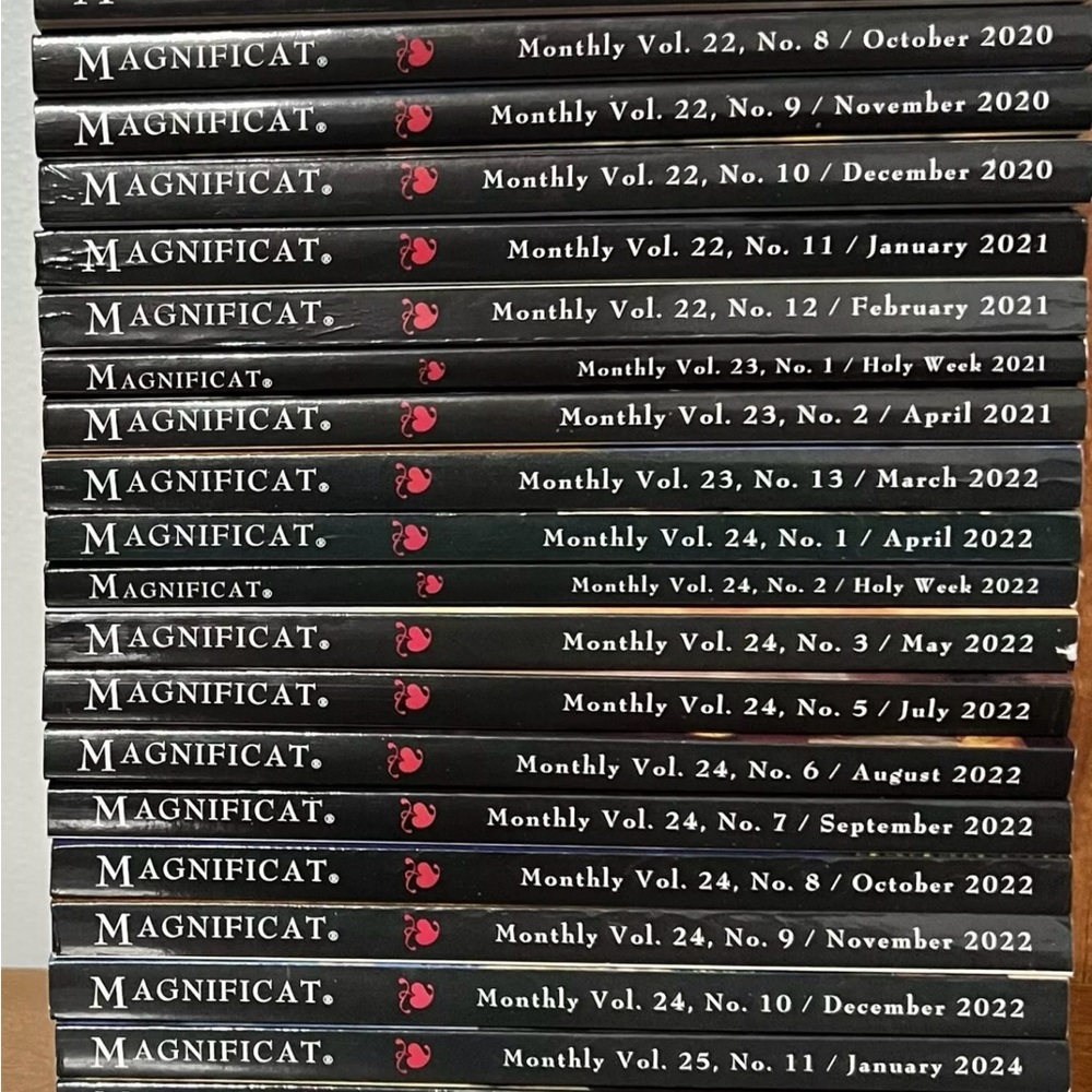 20 Magnificat Magazines 2022-2024. Great condition. Minimal wear.